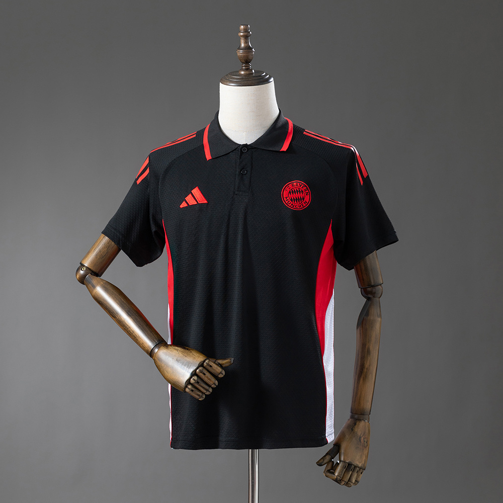 Bayern Munich 25/26 POLO-Black:football jersey mysite: unitedjerseyfootball 邓江浪:football