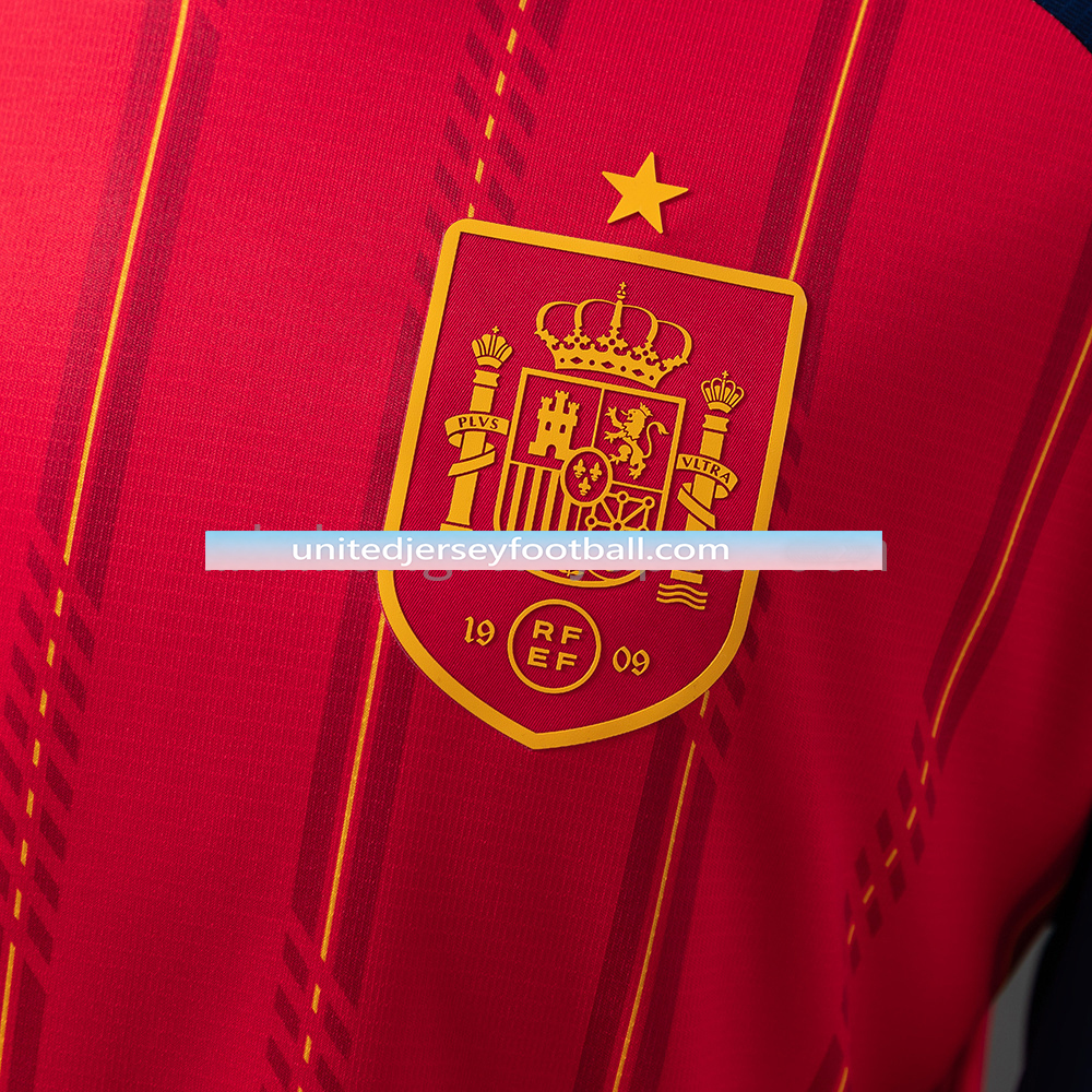 Spain 2026 Home Long-Sleeve Jersey - Fans Version:football jersey mysite: unitedjerseyfootball 邓江浪:football