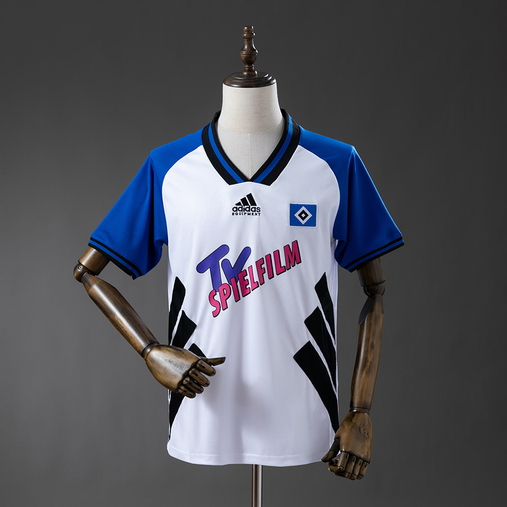 Hamburger SV 94/95 Home Retro Jersey - Fans Version:football jersey mysite: unitedjerseyfootball 邓江浪:football
