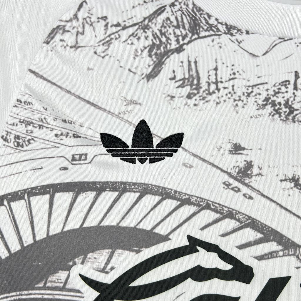 Club América 25-26 White Sketch of stadium Special Edition Jersey - Fans Version:football jersey mysite: unitedjerseyfootball 邓江浪:football