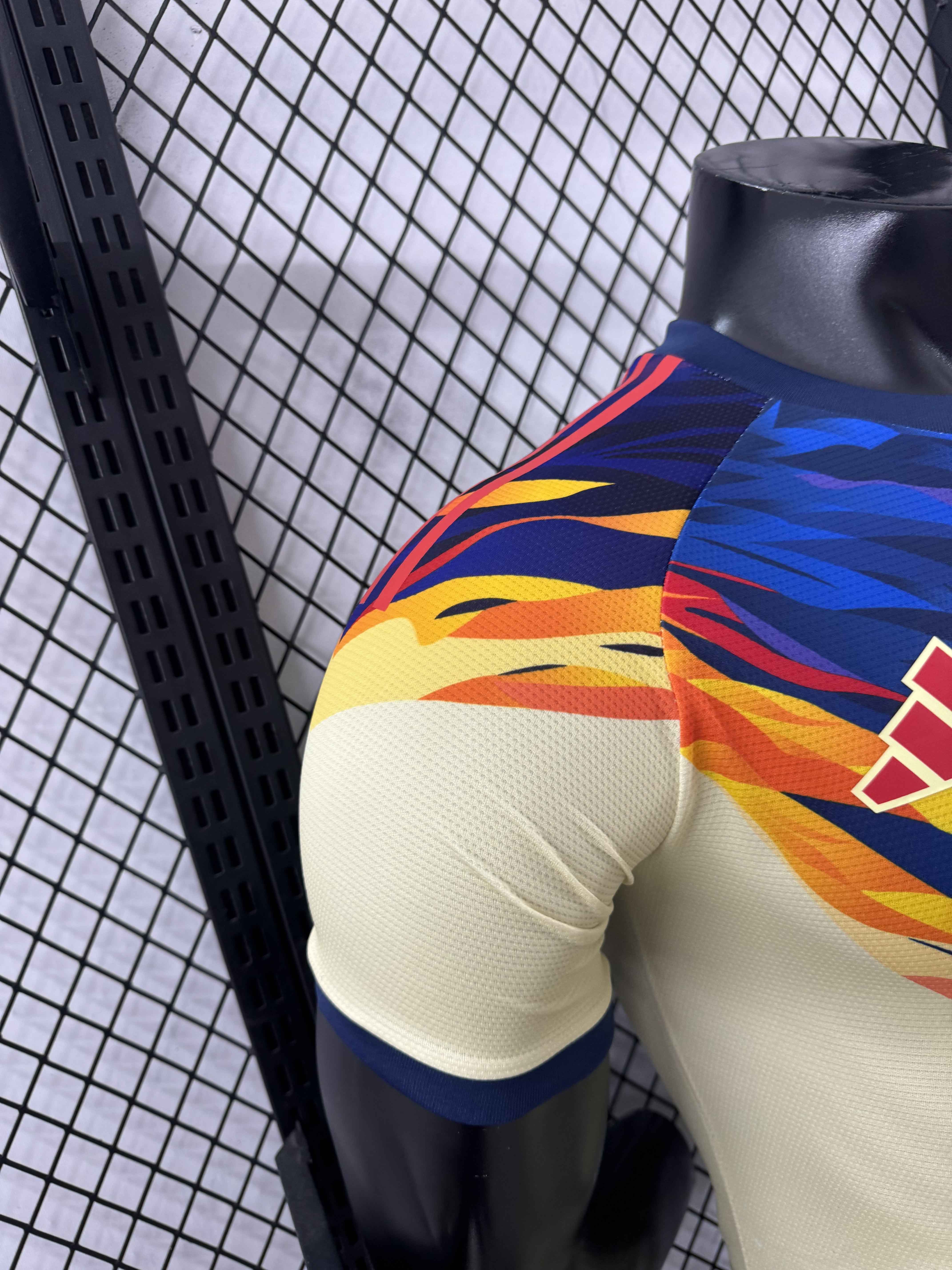 Club América 25-26 Blue Neck Light Yellow Special Jersey - Player Version:football jersey mysite: unitedjerseyfootball 邓江浪:football