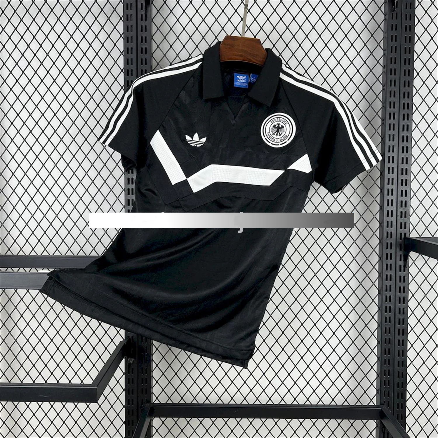 Retro Germany 1988-91 Terrace Black Jersey:football jersey mysite: unitedjerseyfootball 邓江浪:football