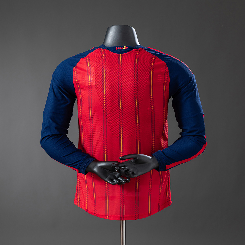 Spain 2026 Home Long-Sleeve - Player Version:football jersey mysite: unitedjerseyfootball 邓江浪:football
