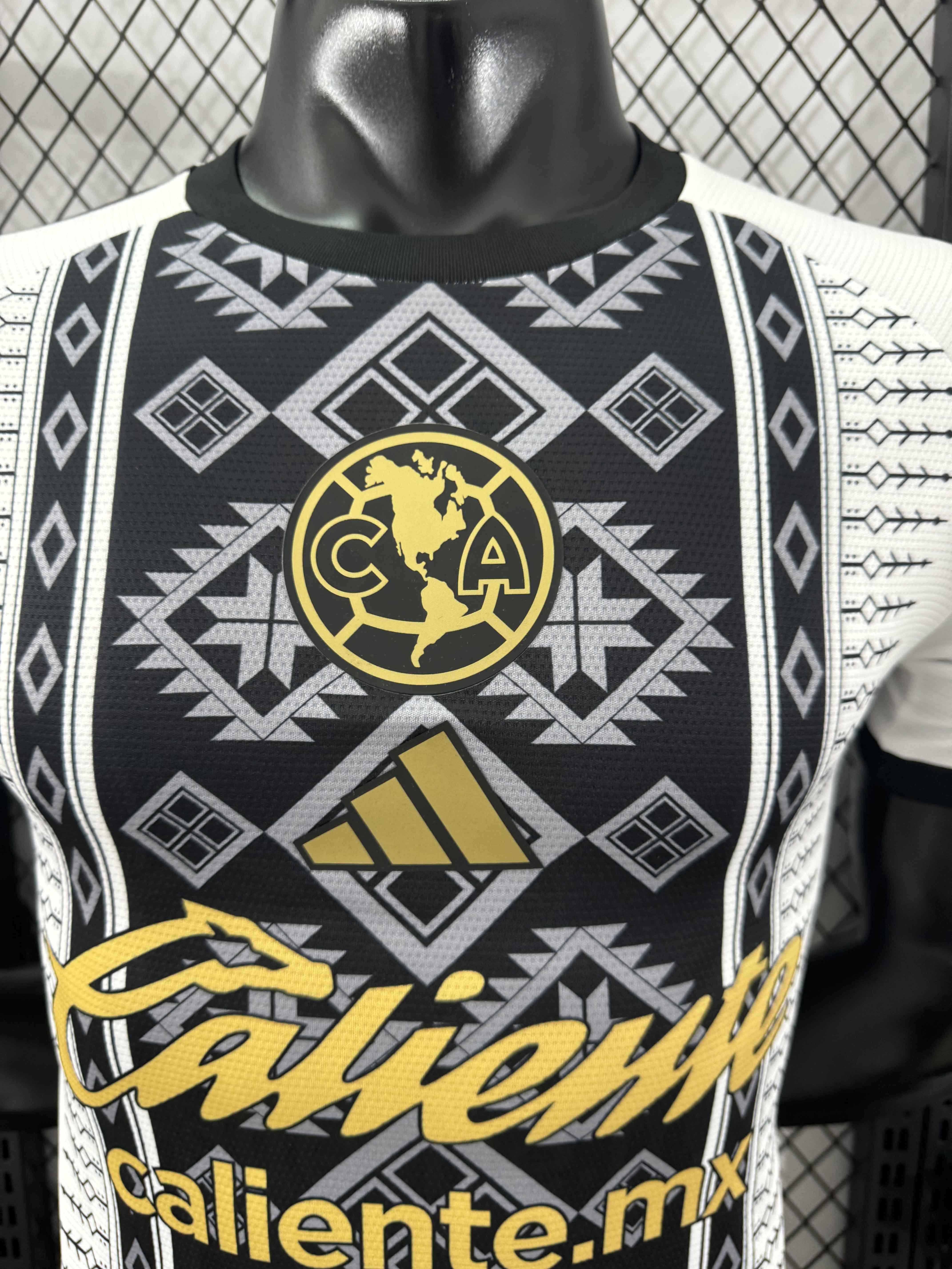 Club América 25-26 Black Totem Pattern White Special Jersey - Player Version:football jersey mysite: unitedjerseyfootball 邓江浪:football
