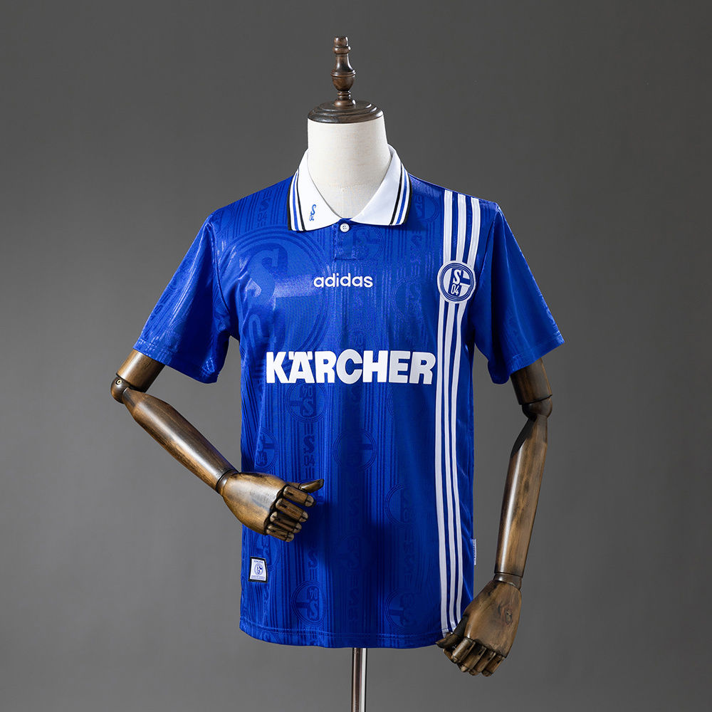 Schalke 04 96/97 Home Retro Jersey:football jersey mysite: unitedjerseyfootball 邓江浪:football