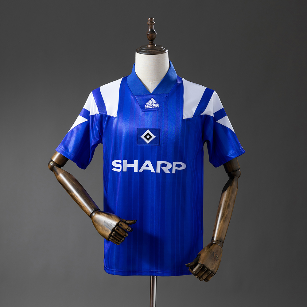 Hamburger SV 92/93 Home Retro Jersey - Fans Version:football jersey mysite: unitedjerseyfootball 邓江浪:football