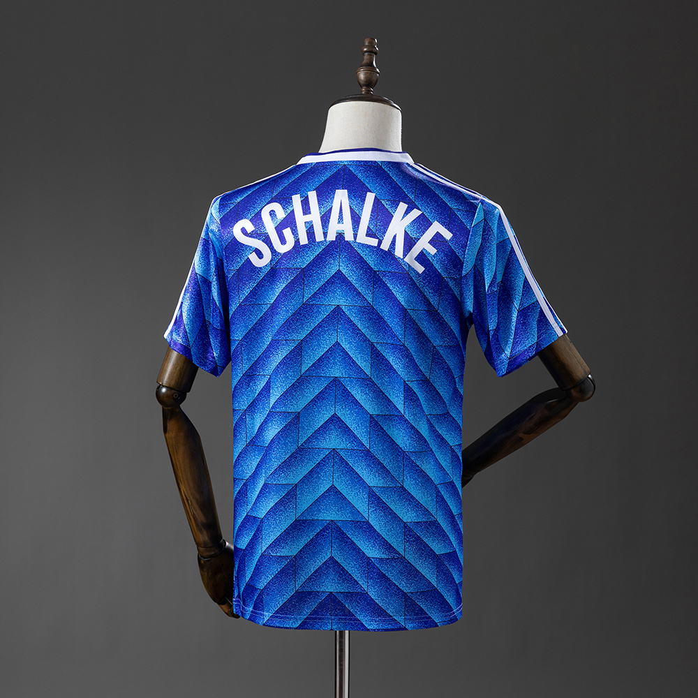 Schalke 04 88/89 Home Retro Jersey:football jersey mysite: unitedjerseyfootball 邓江浪:football