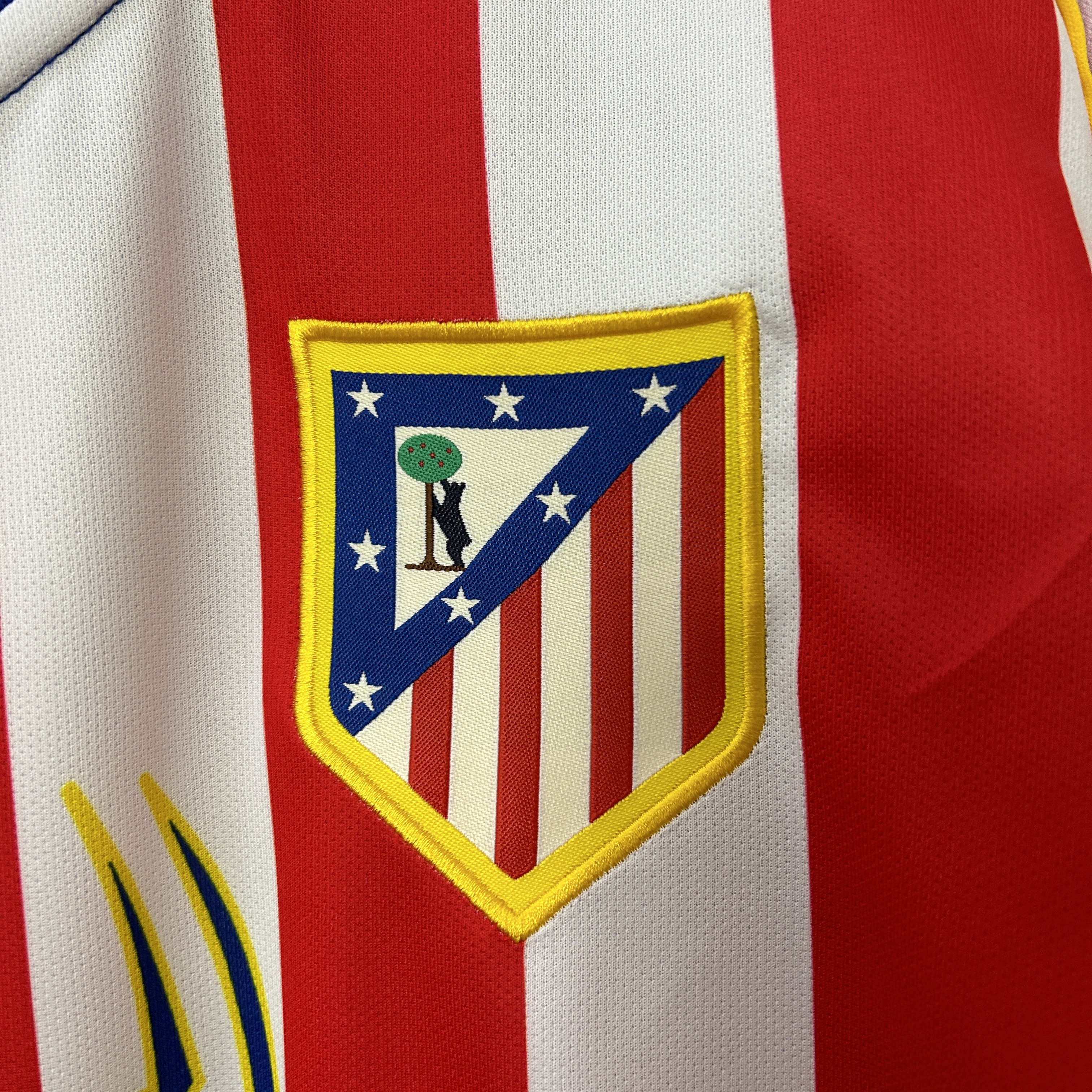 unitedfutballjersey-Retro Atletico Madrid 2004-05 Home Long Sleeves Jersey - S.p.i.d.e.r M.a.n