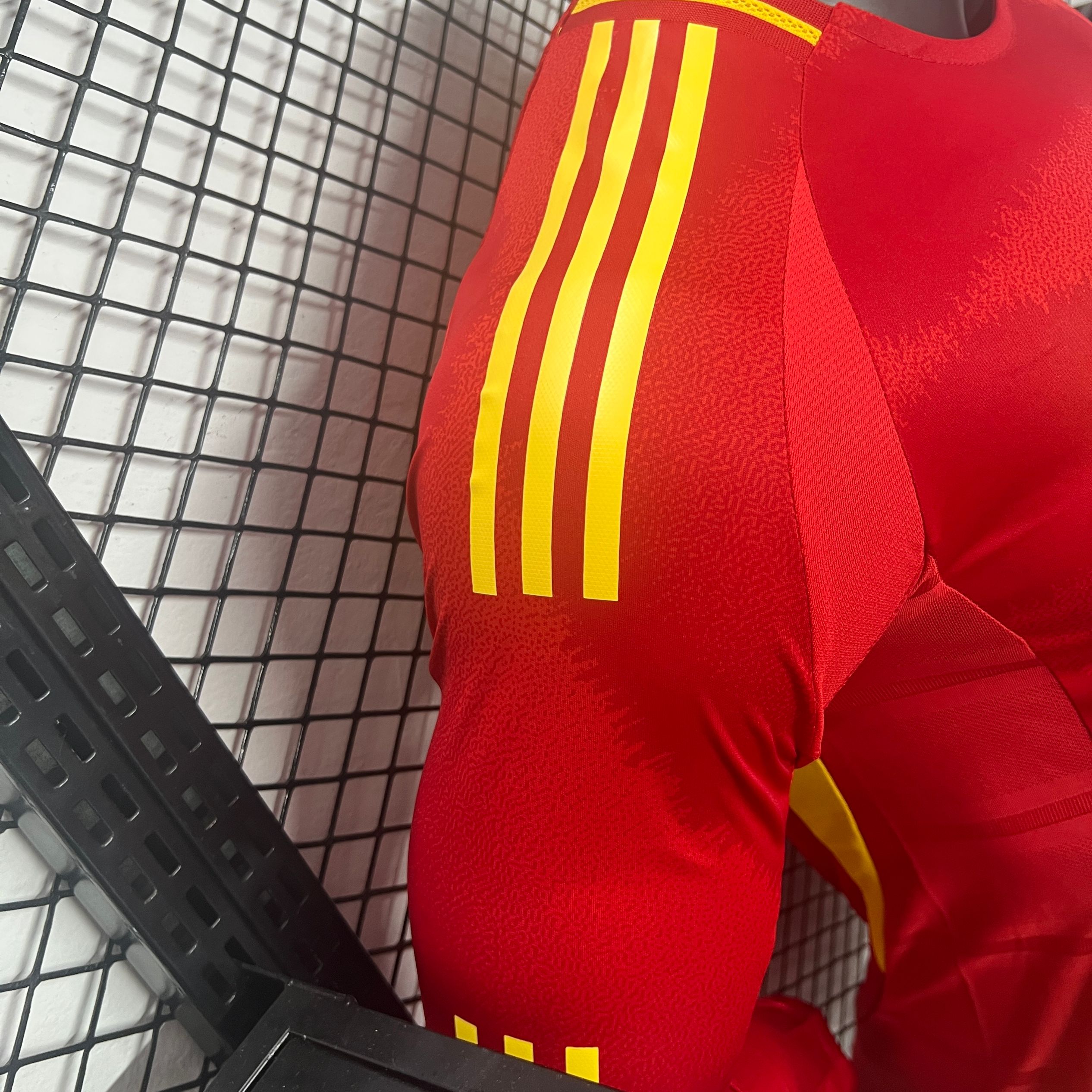 SIUjerseys-Spain 2024 Home Stadium Long Sleeve Jersey - Player Version