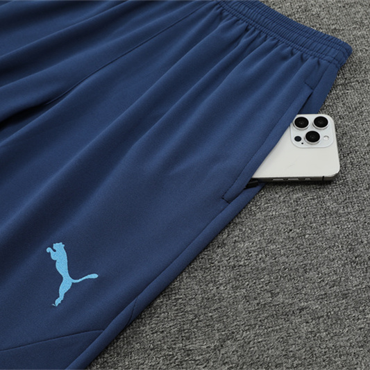 JerseysGala.com | Manchester City 24-25 Long Sleeve Training Set - Deep Blue -Customize Name, Number and Patch | Worldwide Shipping