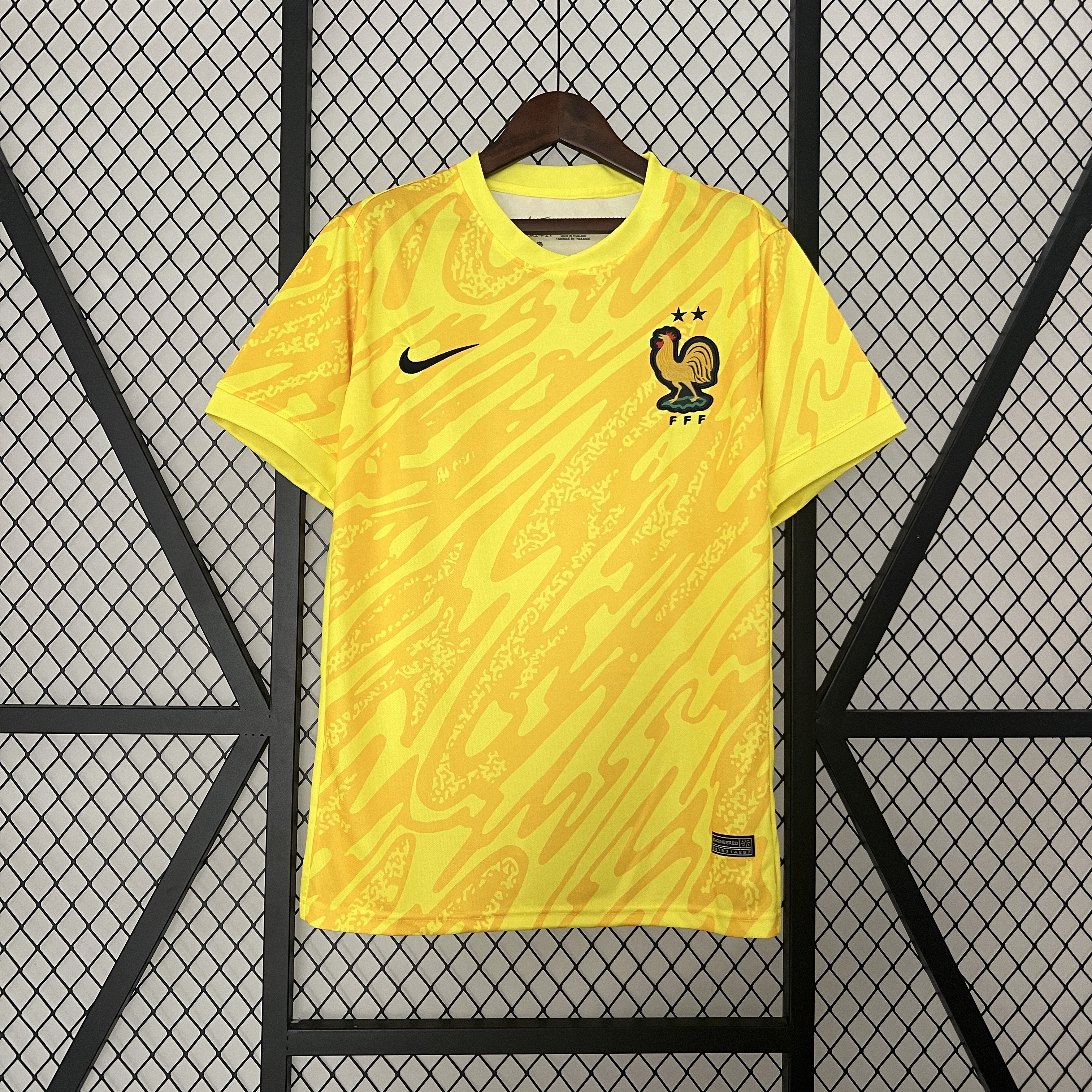 ManixJersey.com | France 2024 Yellow Goalkeeper Jersey - Fans Version -Customize Name, Number and Patch | Worldwide Shipping