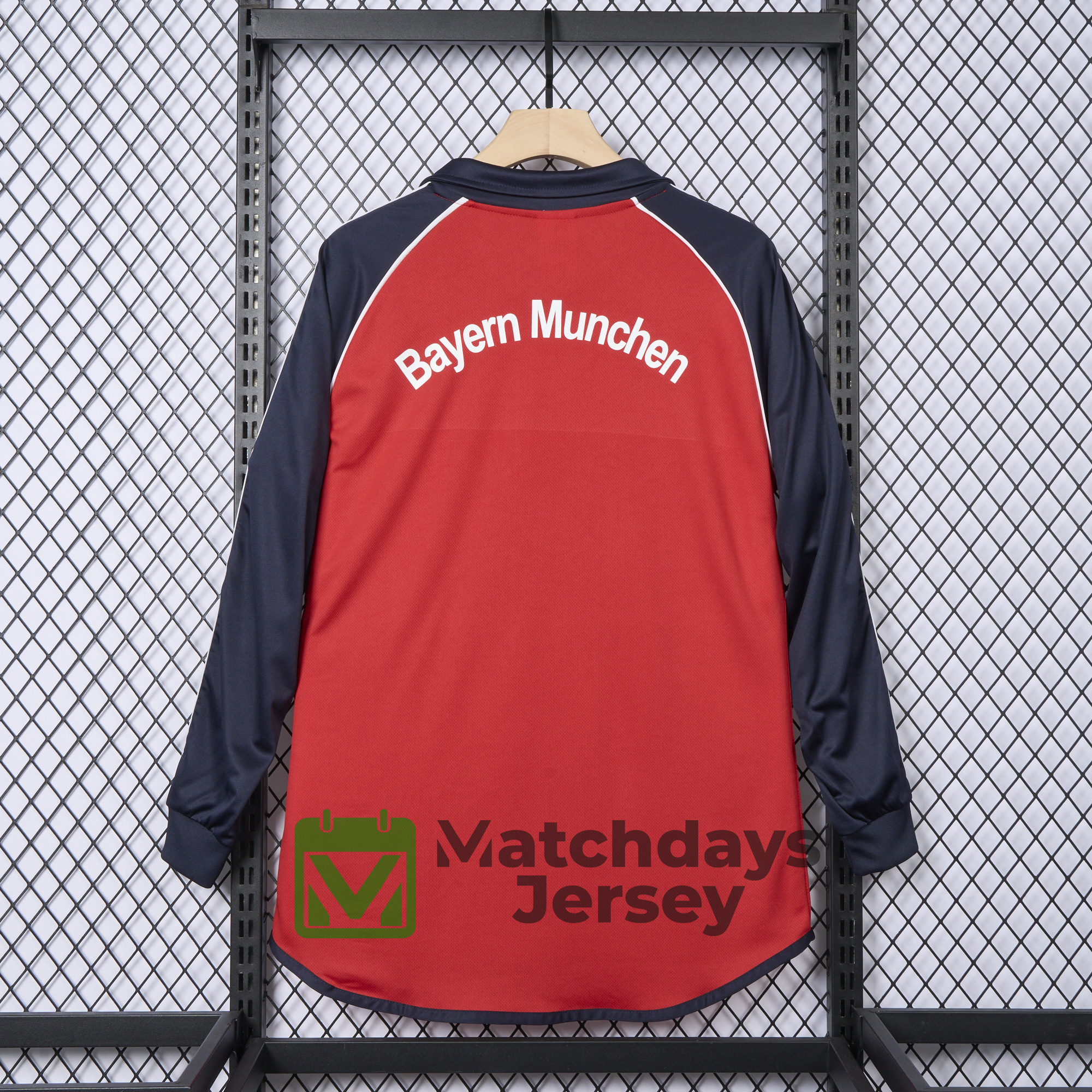 Funinjersey-Retro Bayern Munich 2000-01 Home Long Sleeve Jersey