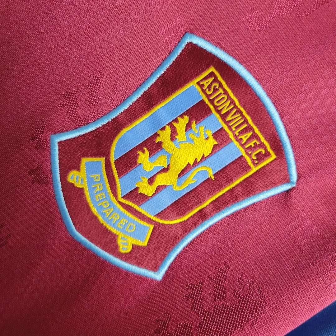 JerseysGala.com | Retro Aston Villa 1995-97 Home Stadium Jersey -Customize Name, Number and Patch | Worldwide Shipping