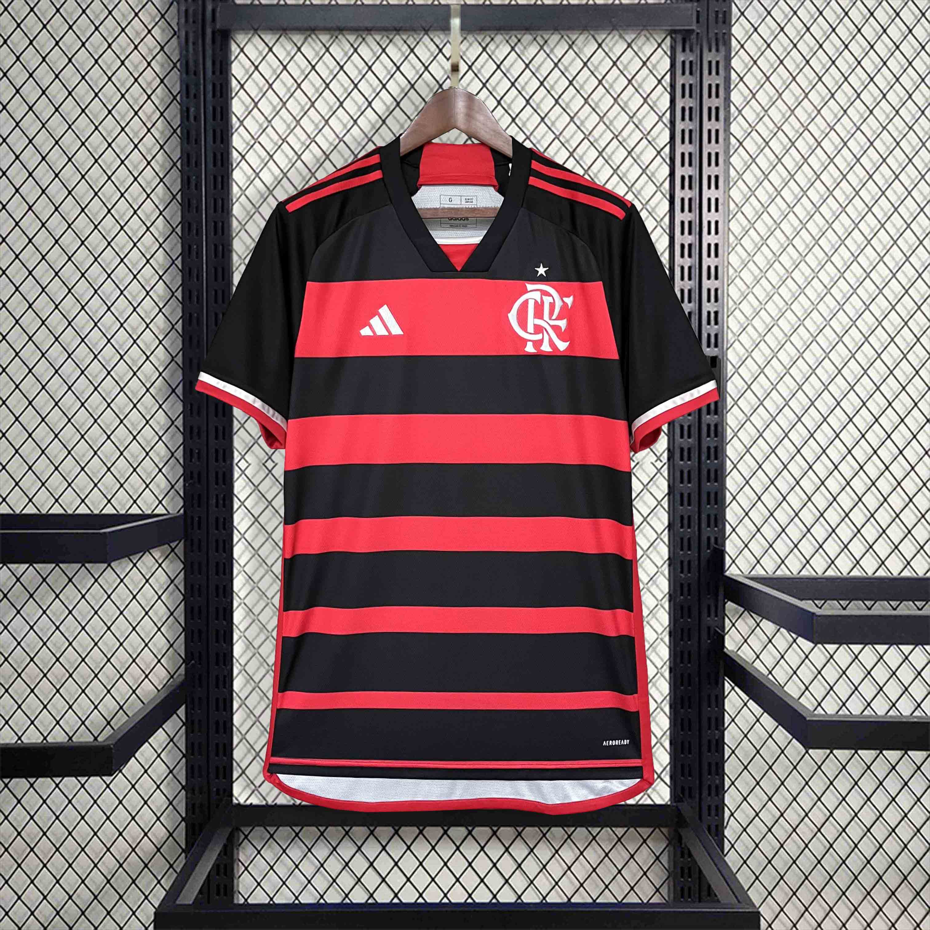 JerseysGala.com | Flamengo 24-25 Home Stadium Jersey - Fans Version -Customize Name, Number and Patch | Worldwide Shipping