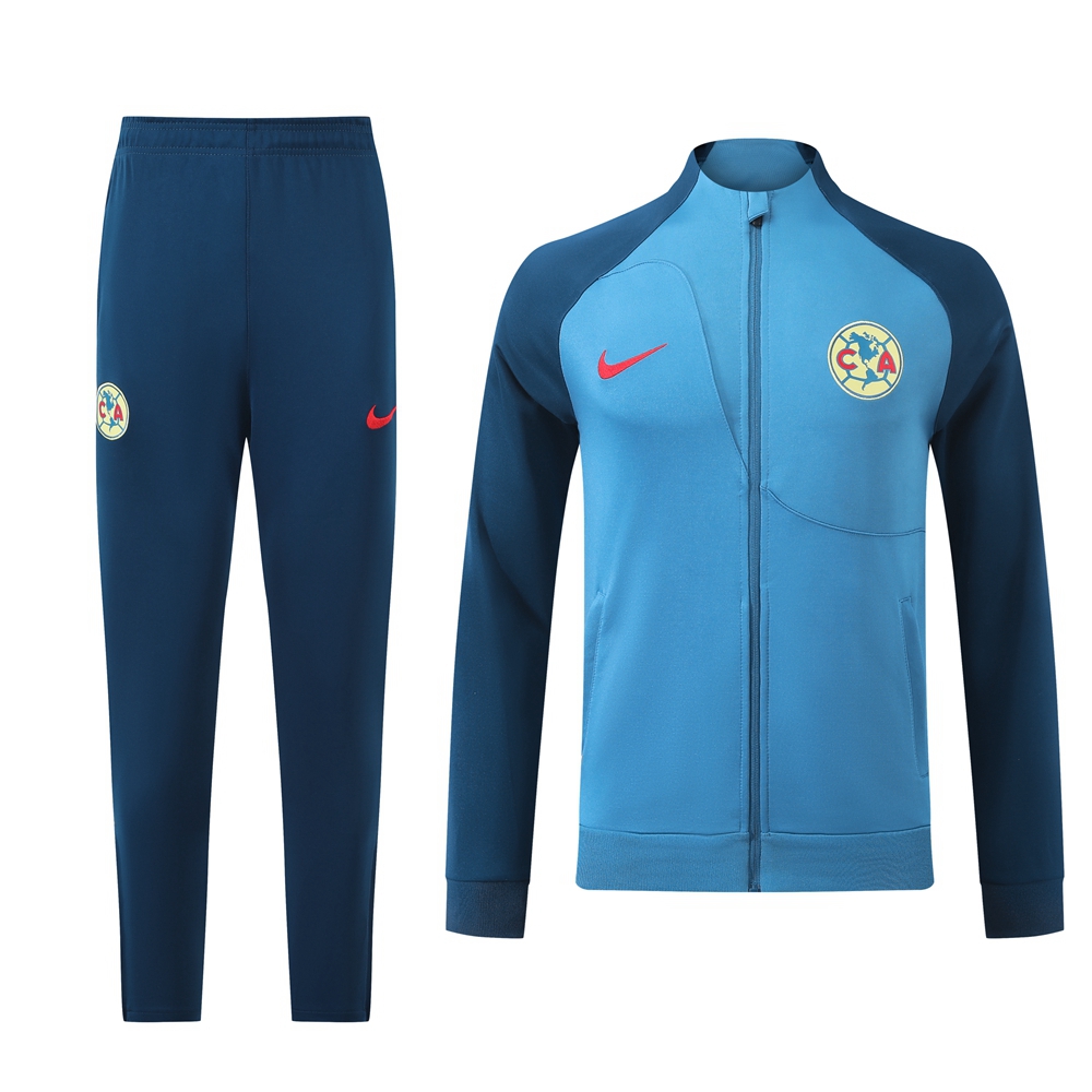 ManixJersey.com | Club América 24-25 Jacket Training Tracksuit - Blue -Customize Name, Number and Patch | Worldwide Shipping