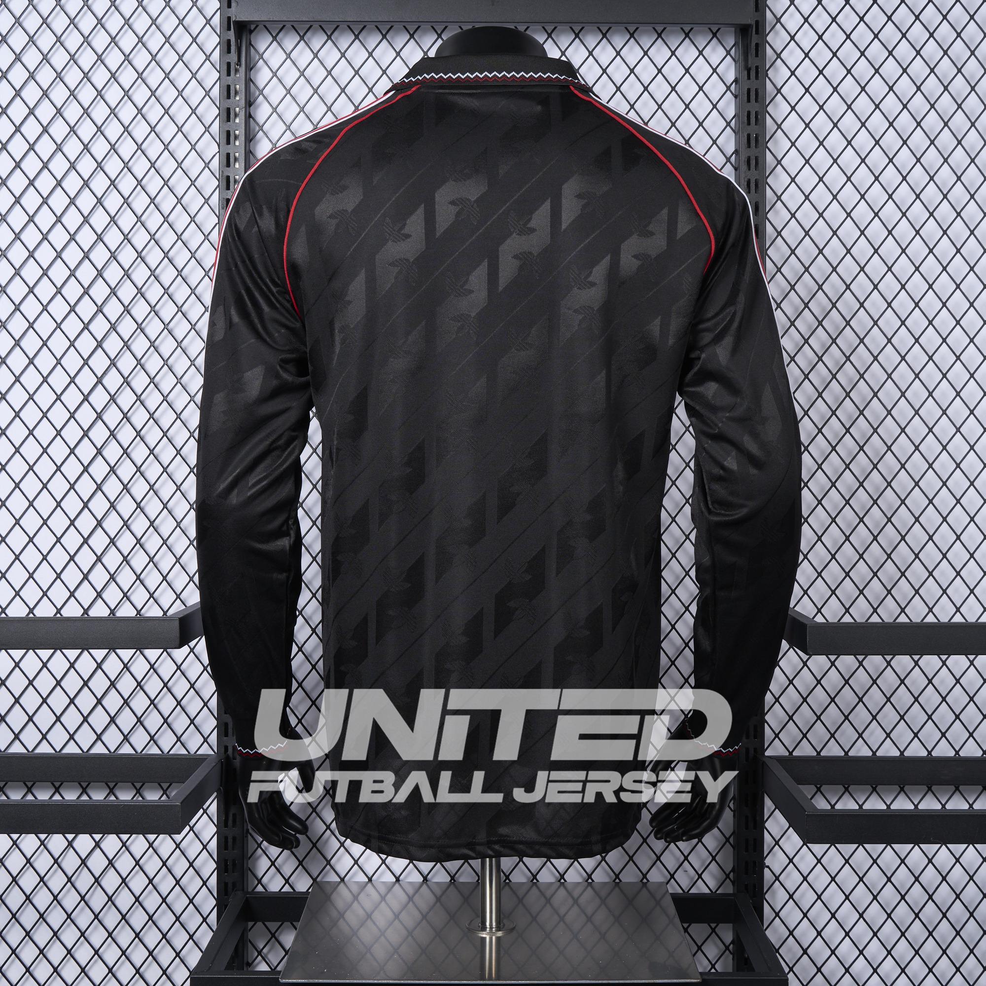 unitedfutballjersey-Manchester United 24-25 Originals LFSTLR Long Sleeve Black Jersey - Player Version