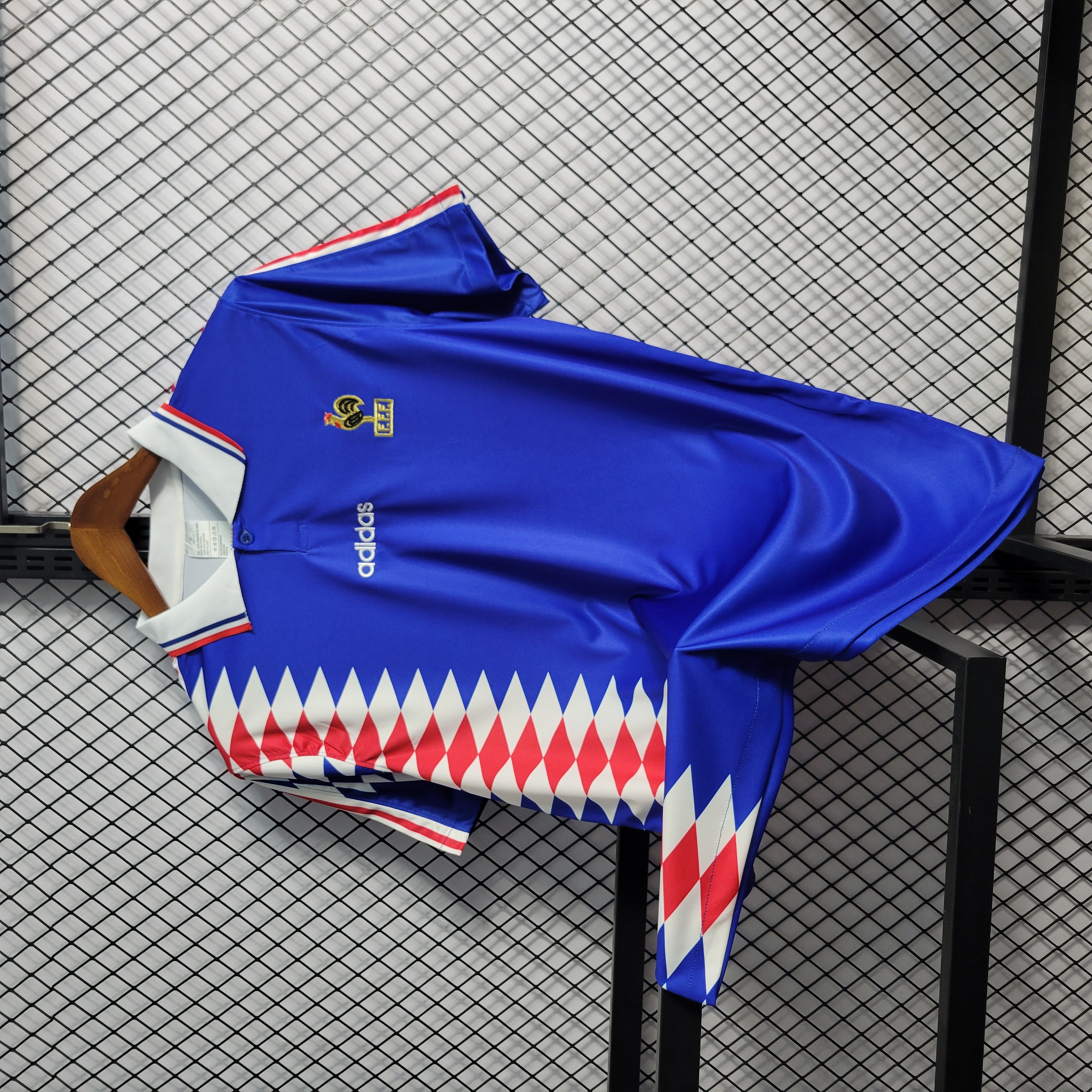 SIUjerseys-Retro France 1994 Home Stadium Jersey