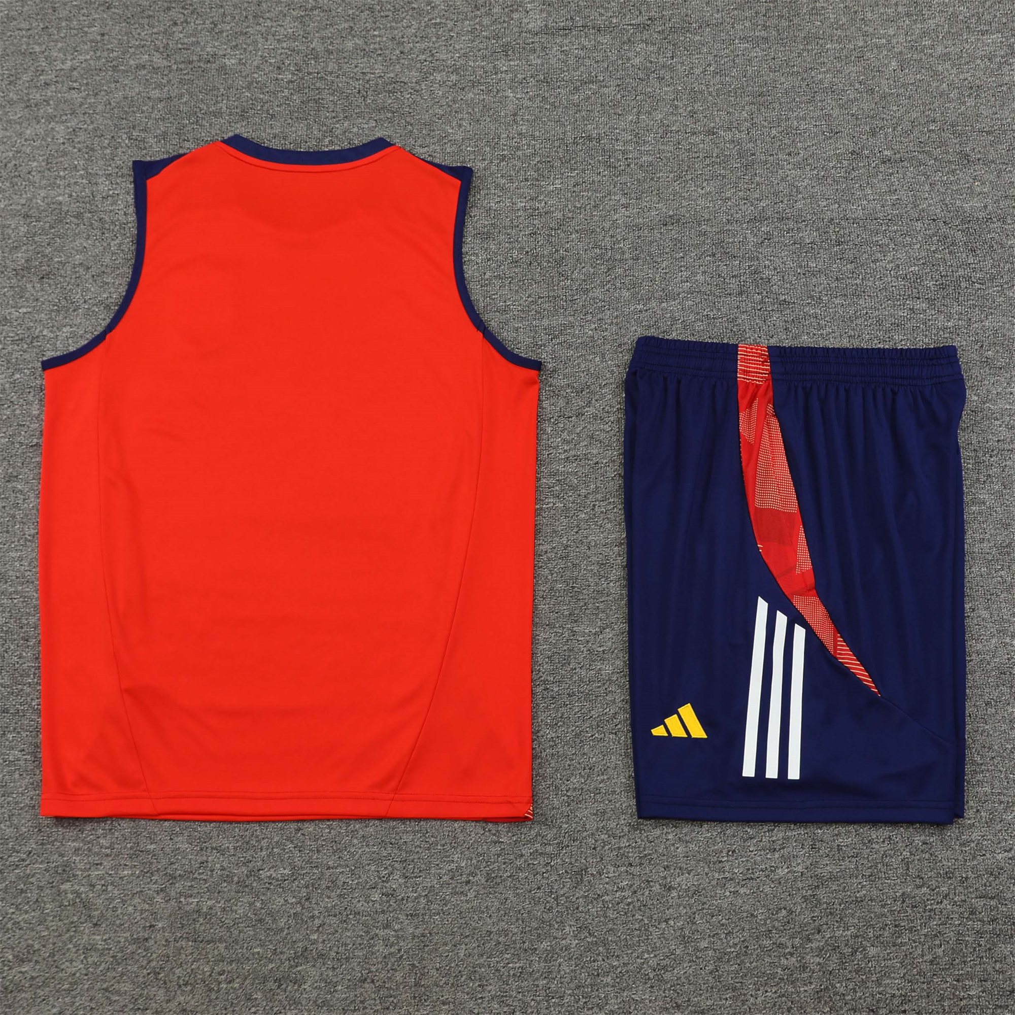 ManixJersey.com | Spain 24-25 Vest Training Set - Red -Customize Name, Number and Patch | Worldwide Shipping