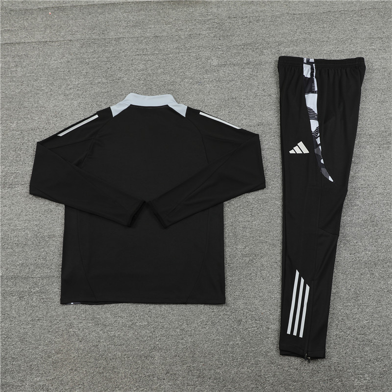 JerseysGala.com | Manchester United 24-25 Long Sleeve Training Set - Black -Customize Name, Number and Patch | Worldwide Shipping