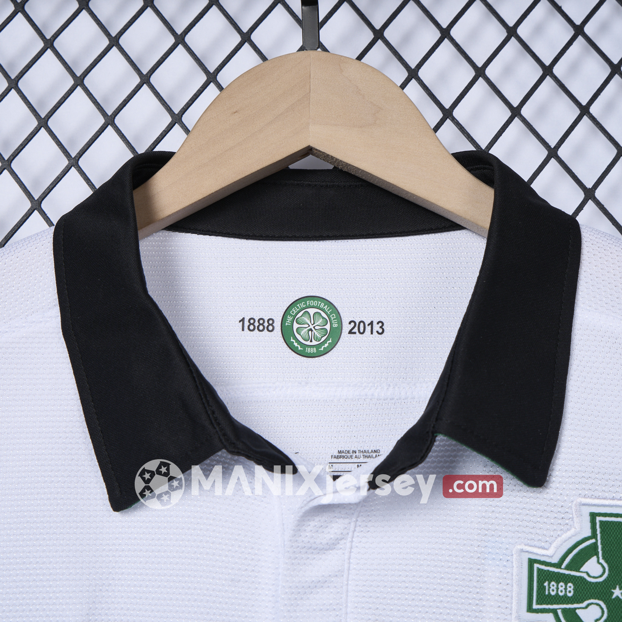 ManixJersey.com | Retro Celtic 2012-13 Third 125th Anniversary White POLO Shirt -Customize Name, Number and Patch | Worldwide Shipping