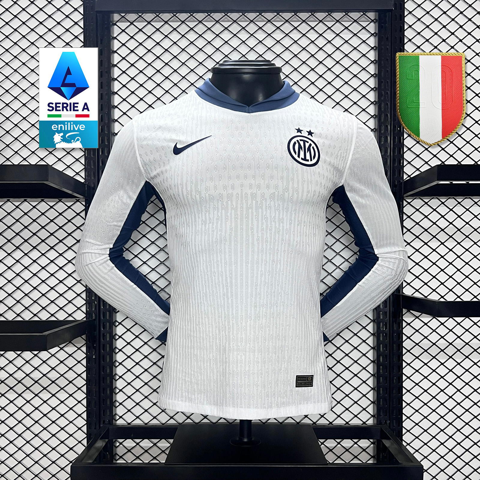JerseysGala.com | Inter Milan 24-25 Away Long Sleeve Jersey - Player Version -Customize Name, Number and Patch | Worldwide Shipping