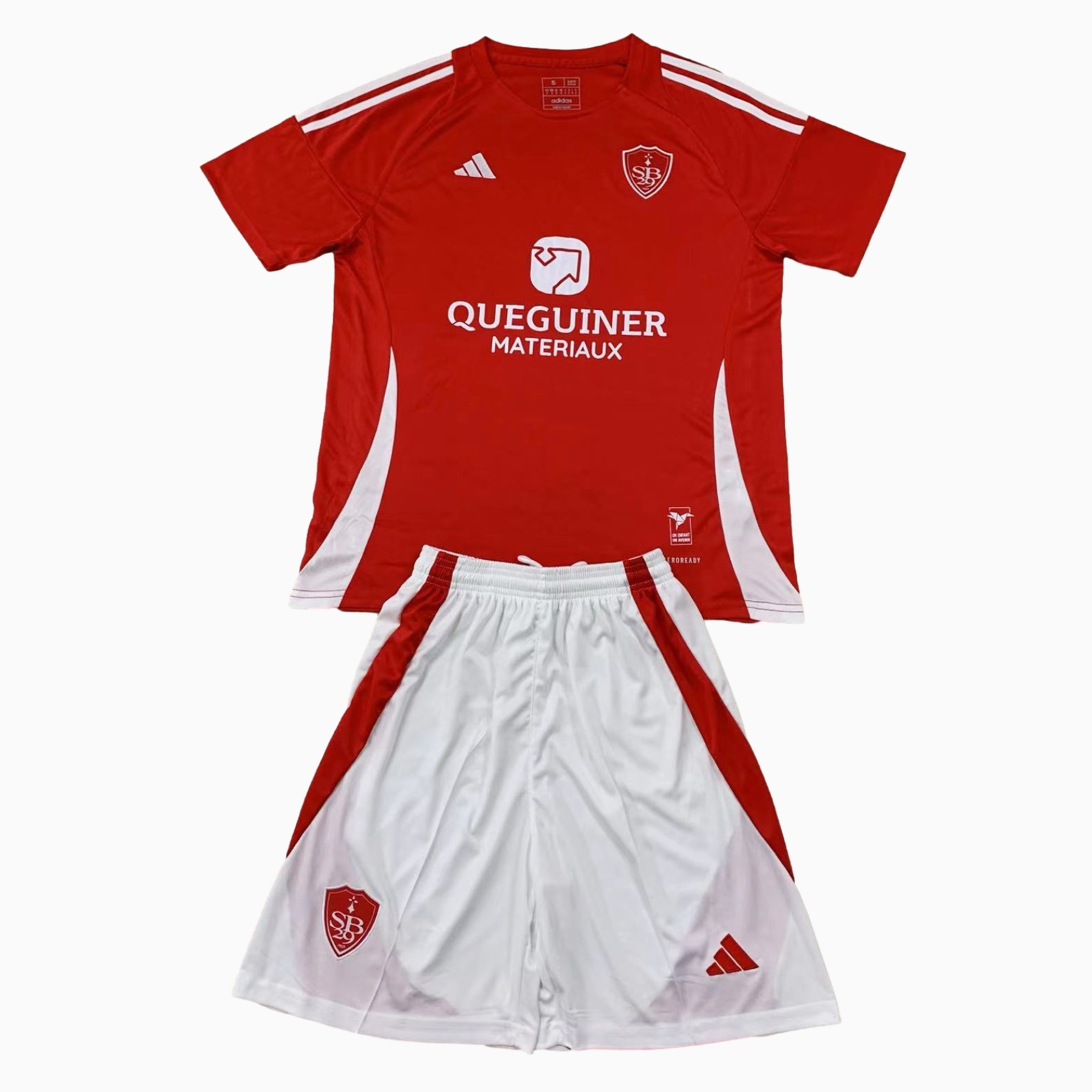 ManixJersey.com | Stade Brestois 24-25 Home Kids Kit -Customize Name, Number and Patch | Worldwide Shipping