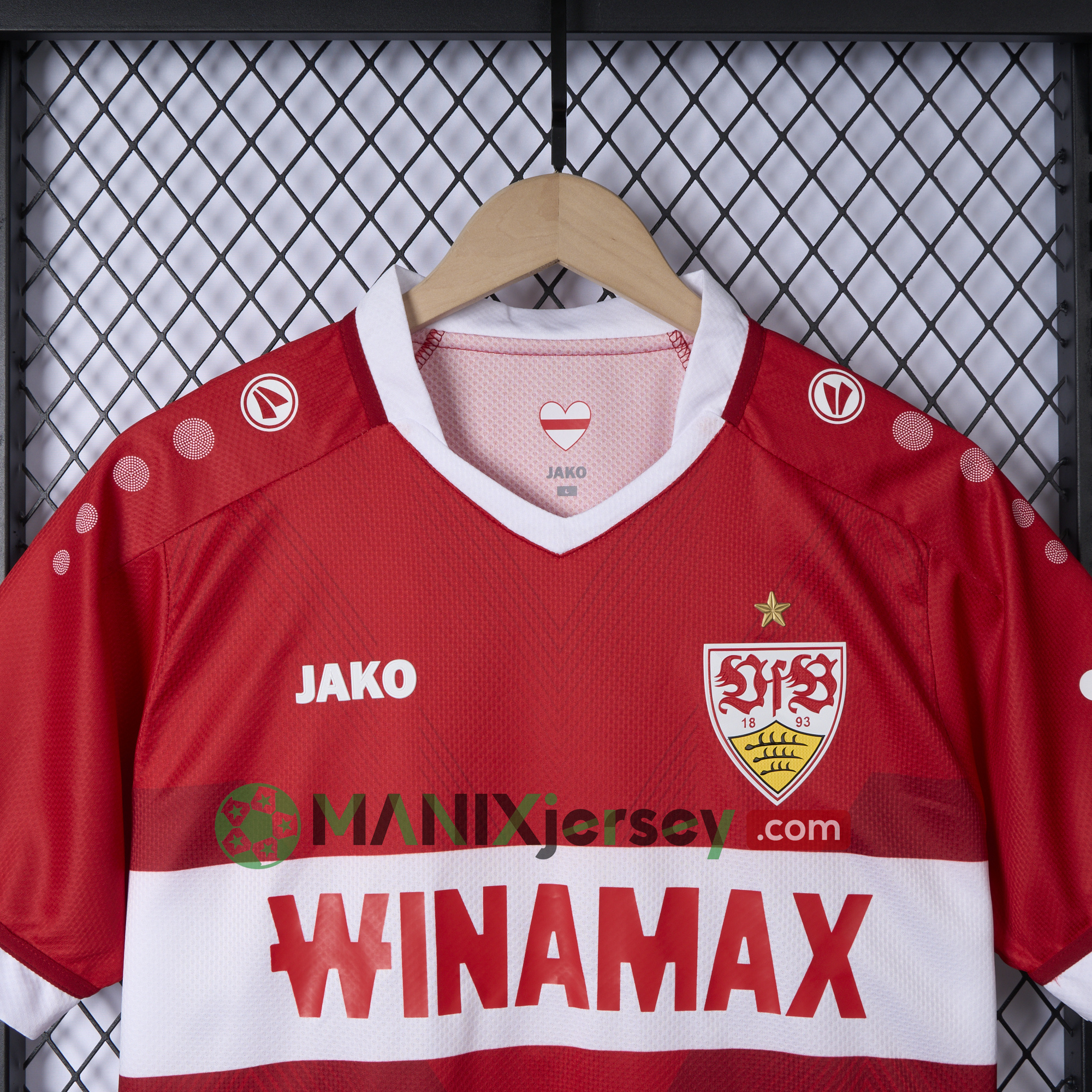 ManixJersey.com | VfB Stuttgart 24-25 Away Jersey - Fans Version -Customize Name, Number and Patch | Worldwide Shipping