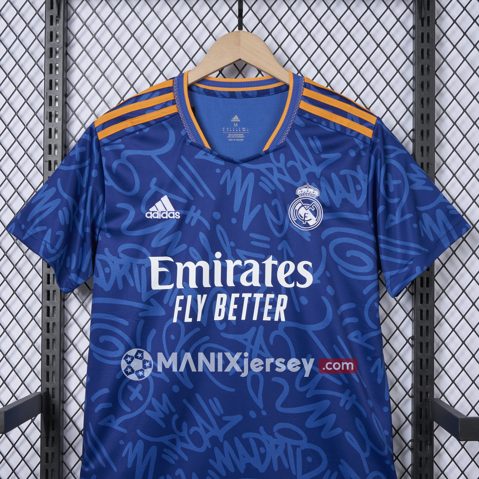 ManixJersey.com | Retro Real Madrid 2021-22 Away Jersey -Customize Name, Number and Patch | Worldwide Shipping