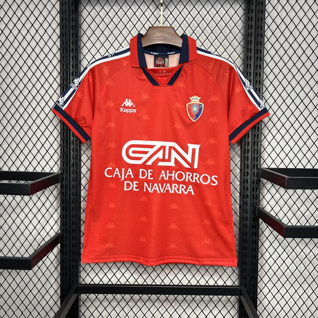 ManixJersey.com | Retro Osasuna 1996-97 Home Jersey -Customize Name, Number and Patch | Worldwide Shipping