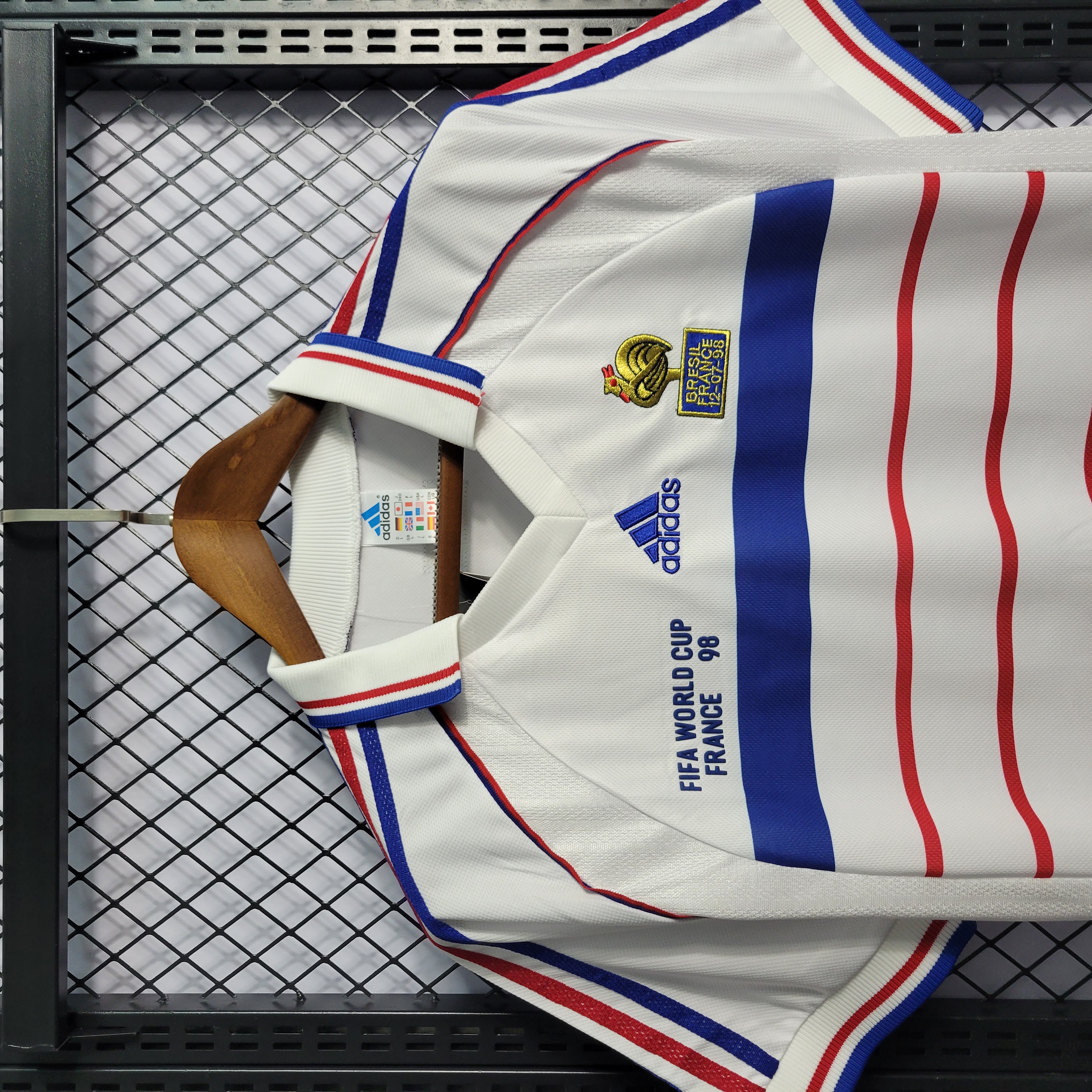 SIUjerseys-Retro France 1998 Away Stadium Jersey