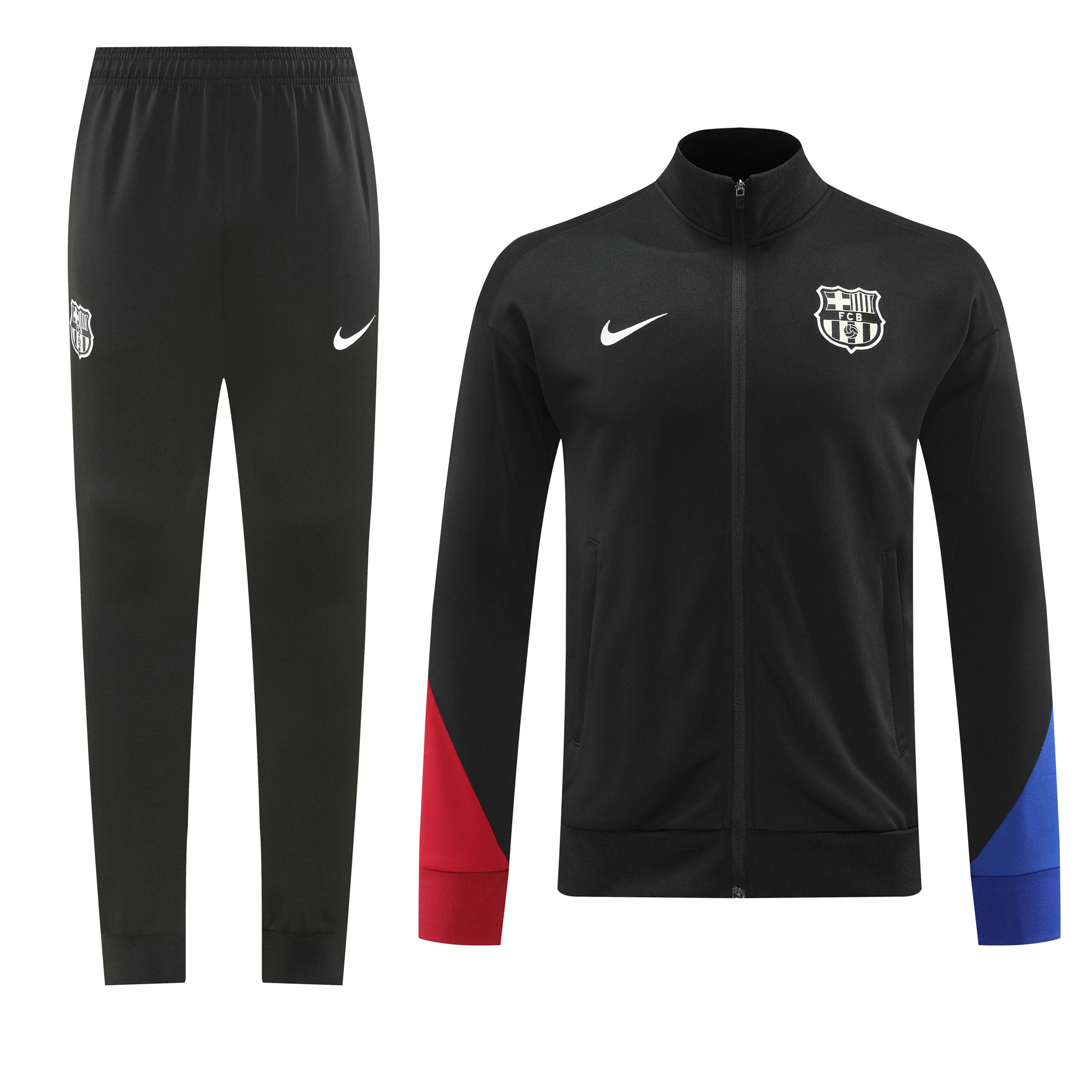 SIUjerseys-Barcelona 24-25 Jacket Training Tracksuit - Black