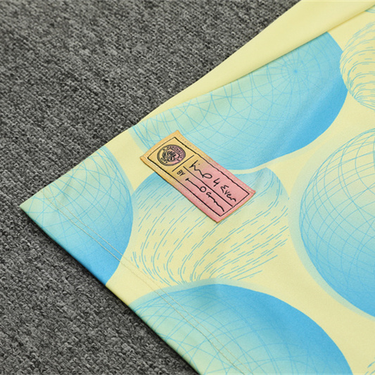 SIUjerseys-Manchester City 24-25 Long Sleeve Training Set - Yellow Camouflage