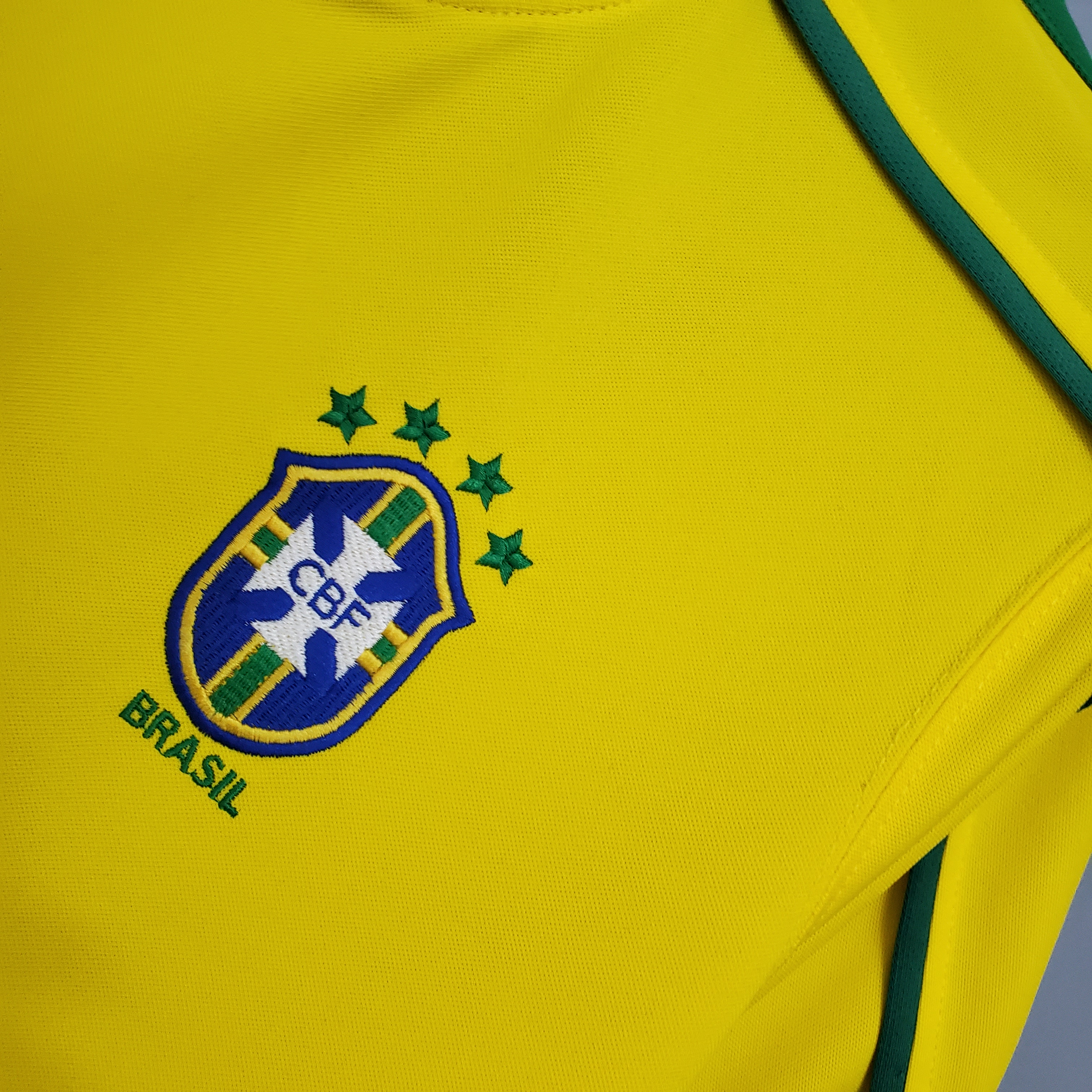 Retro Brazil 1998 Home Stadium Jersey:football jersey mysite: unitedjerseyfootball 邓江浪:football