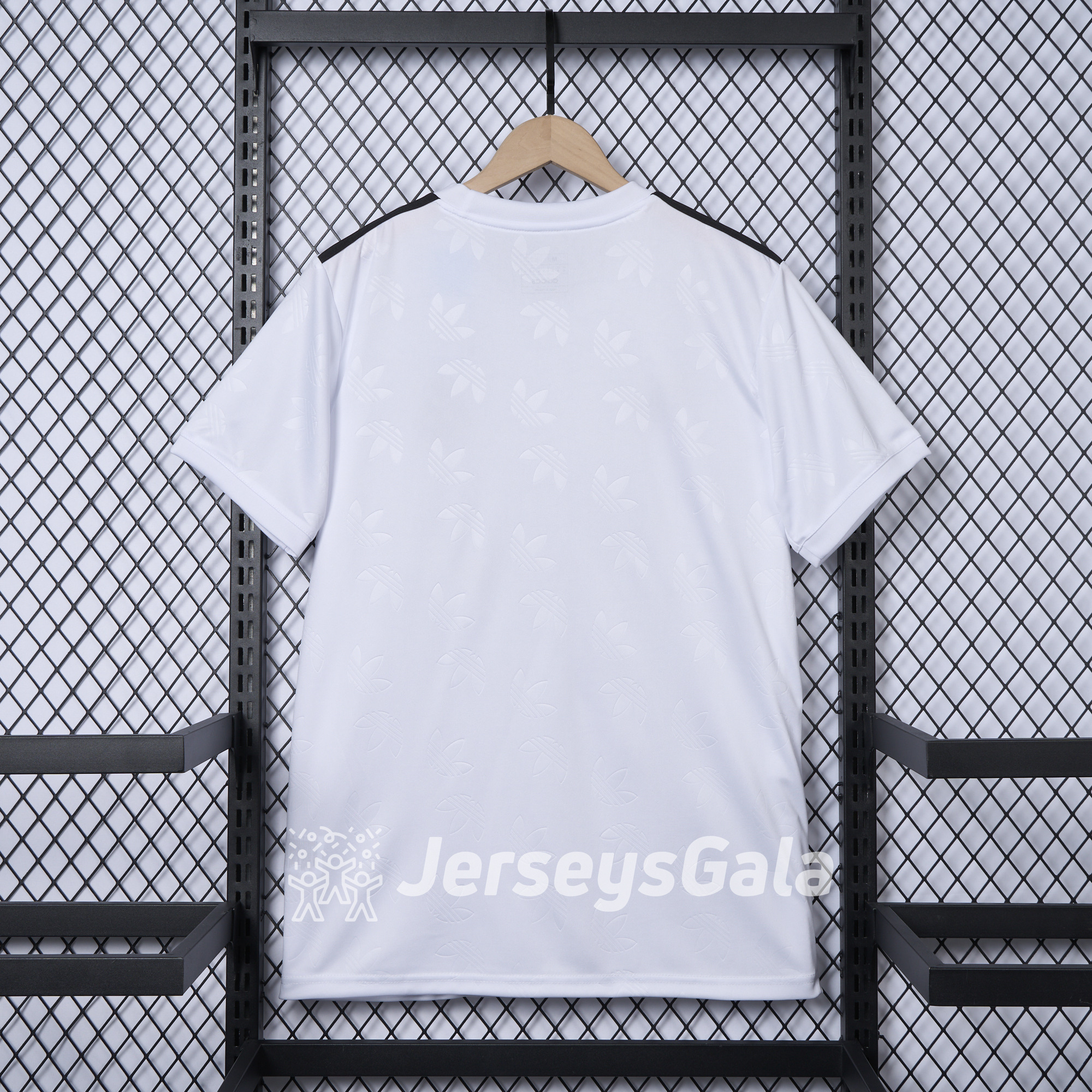 JerseysGala.com | Real Madrid 24-25 Trefoil White Jersey - Fans Version -Customize Name, Number and Patch | Worldwide Shipping