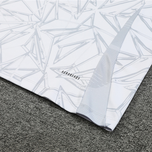 unitedfutballjersey-Real Madrid 24-25 Long Sleeve Training Set - White Camouflage