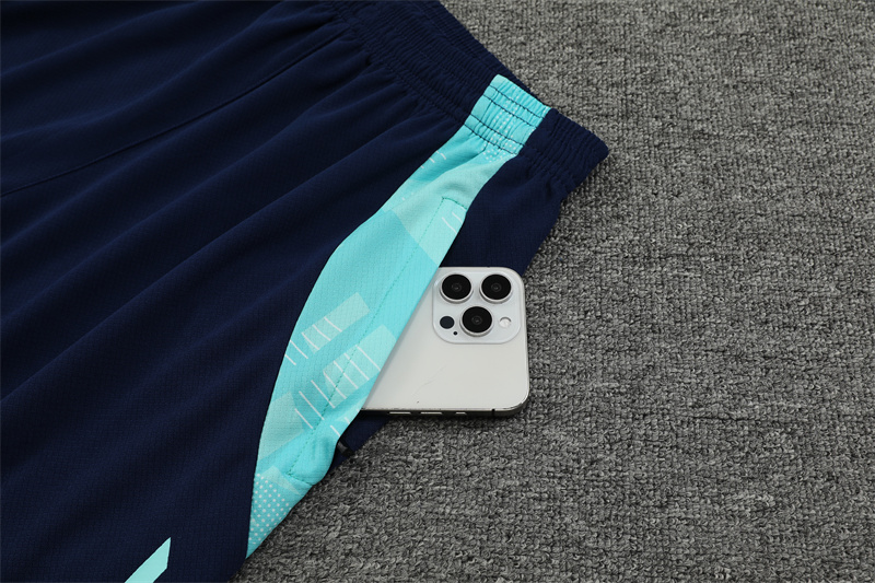 ManixJersey.com | Arsenal 24-25 Short-Sleeve Training Kids Kit - Lake Blue -Customize Name, Number and Patch | Worldwide Shipping