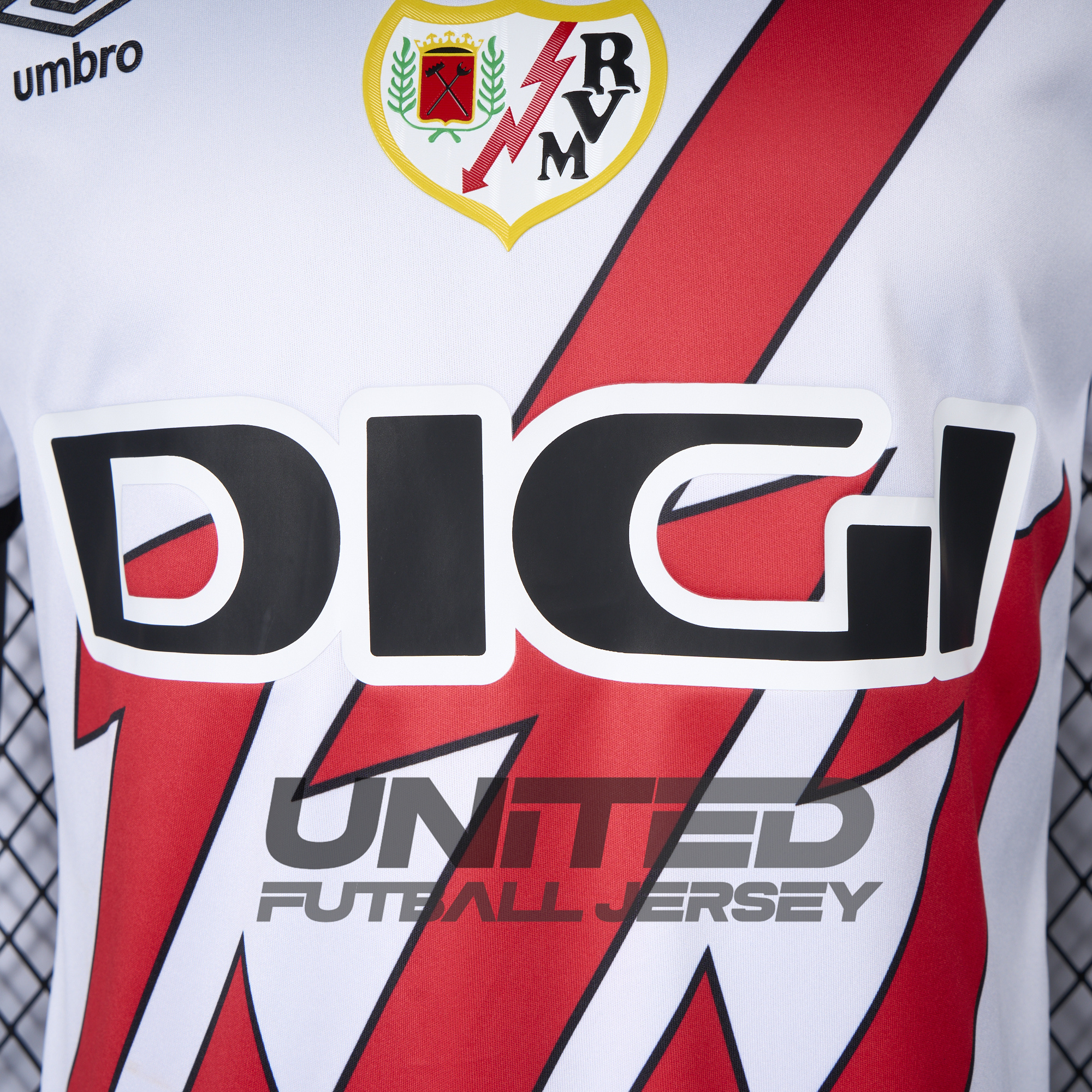 unitedfutballjersey-Rayo Vallecano 24-25 Home Jersey - Player Version