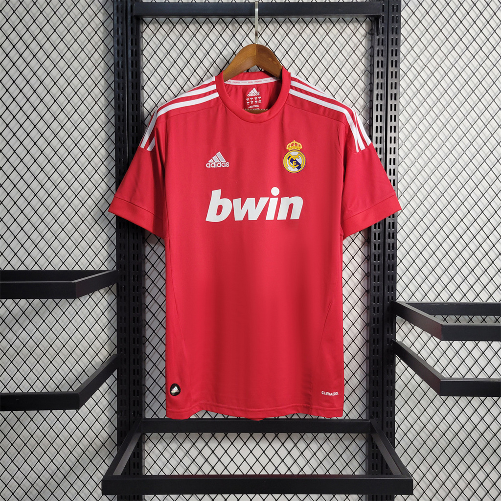 JerseysGala.com | Real Madrid Retro 11-12 Third Red Jersey -Customize Name, Number and Patch | Worldwide Shipping