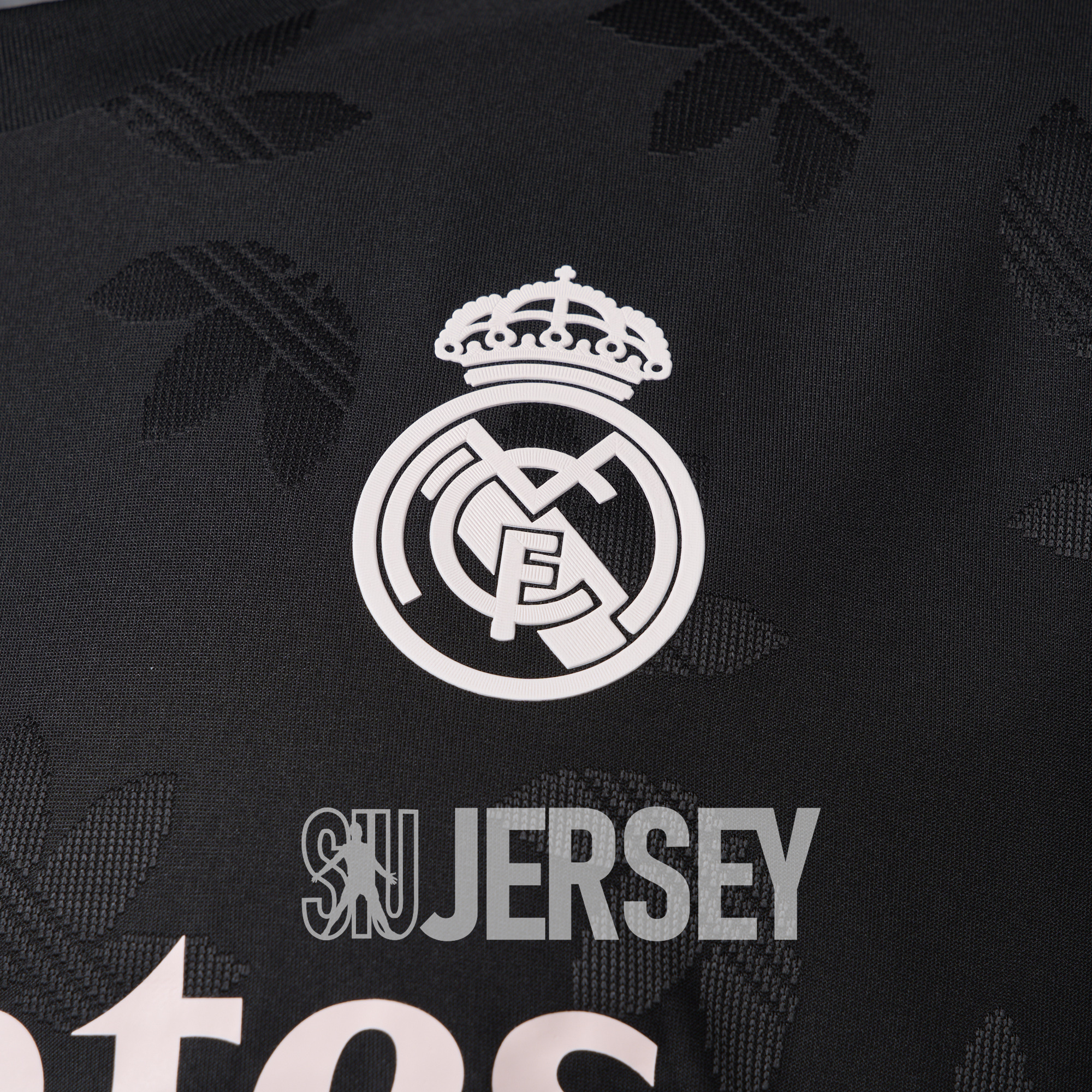 SIUjerseys-Real Madrid 24-25 Trefoil Black Jersey - Player Version