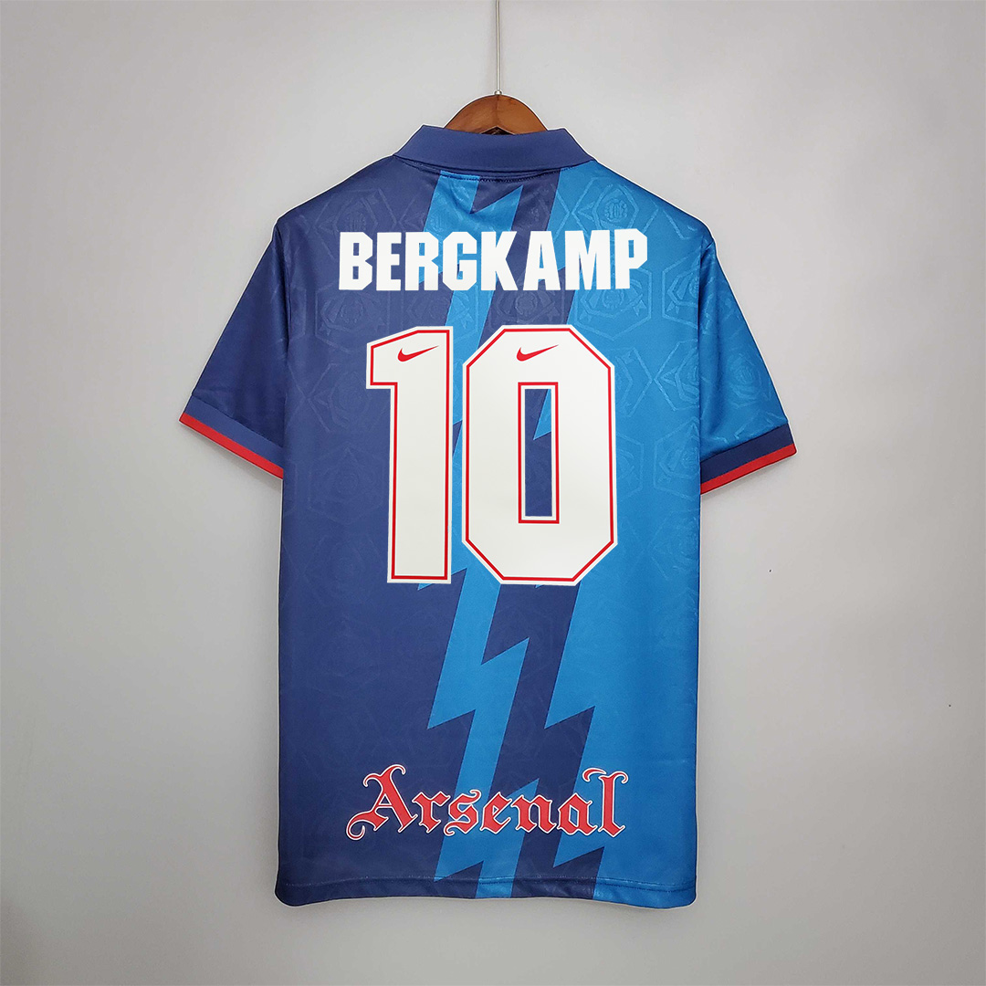 ManixJersey.com | Retro Arsenal 95-96 Away Stadium Jersey -Customize Name, Number and Patch | Worldwide Shipping