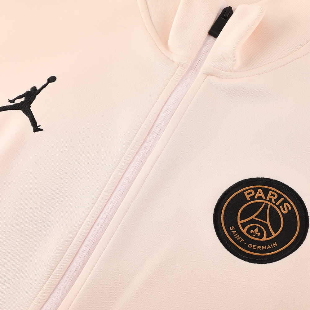 SIUjerseys-Paris Saint-Germain PSG 24-25 Jacket Training Tracksuit - Light Pink Top and Black Pants