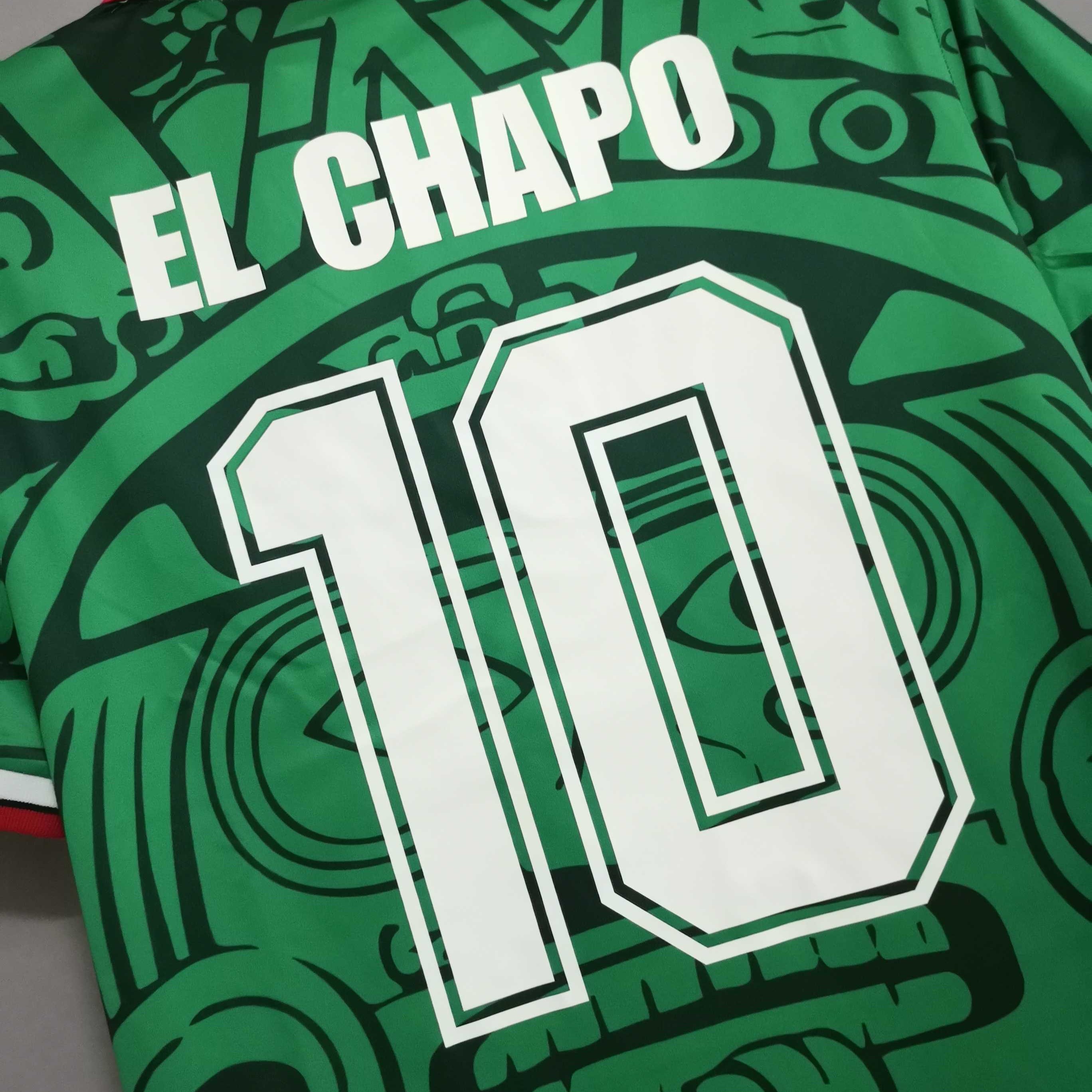 GlobeJersey-Retro Mexico 1998 Home Jersey
