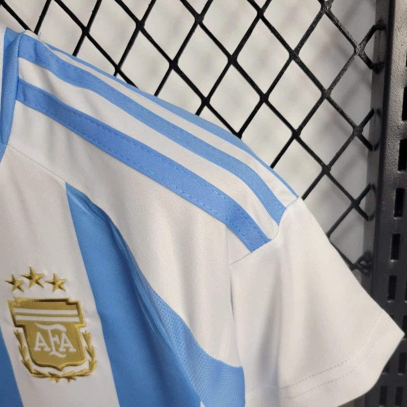 unitedfutballjersey-Argentina 2024 Home Stadium Kids Kit