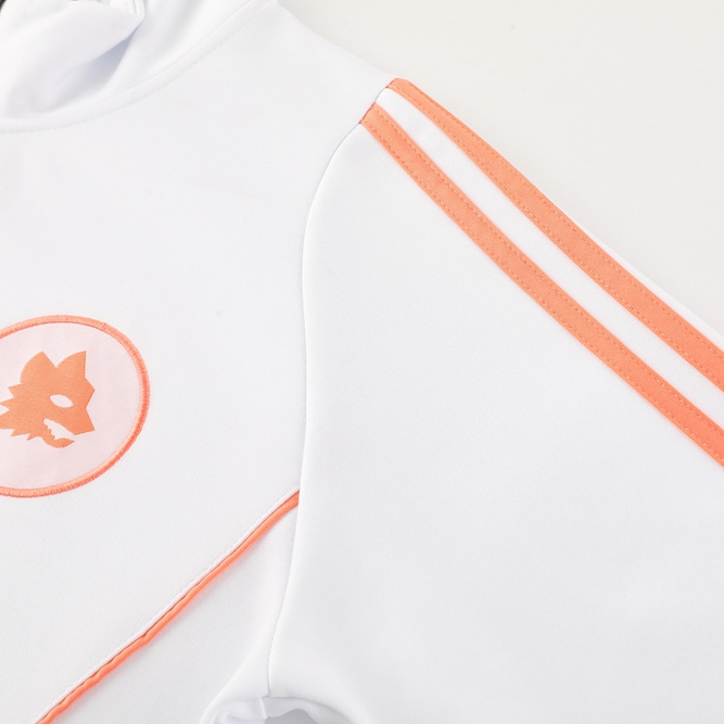 unitedfutballjersey-AS Roma 24-25 Originals LFSTLR Jacket Training Tracksuit - White Top and Red Pant