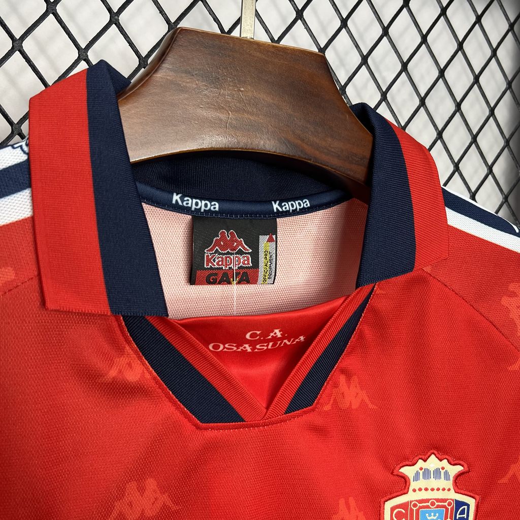 ManixJersey.com | Retro Osasuna 1996-97 Home Jersey -Customize Name, Number and Patch | Worldwide Shipping