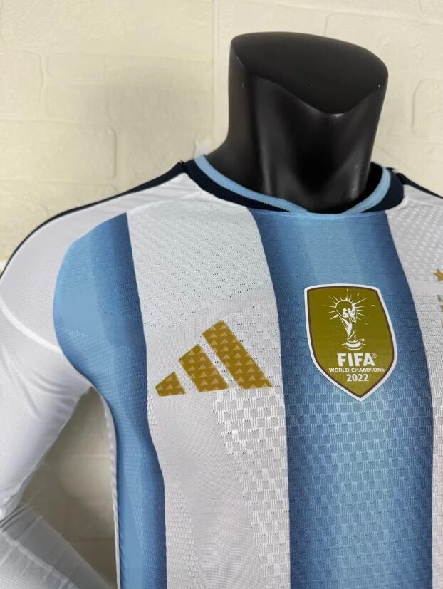 26-27 Argentina Home Long soccer jersey- Player Version: Ajax 24-25 Home Stadium Jersey - Fans Version : Adidas luxuryfootballshirts.com: https://www.luxuryfootballshirts.com/