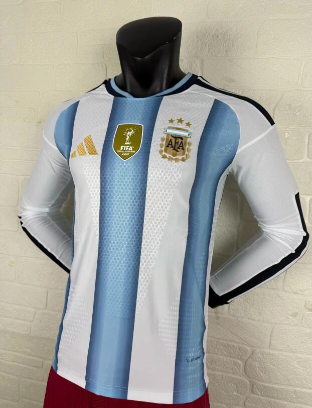 26-27 Argentina Home Long soccer jersey- Player Version: Ajax 24-25 Home Stadium Jersey - Fans Version : Adidas luxuryfootballshirts.com: https://www.luxuryfootballshirts.com/