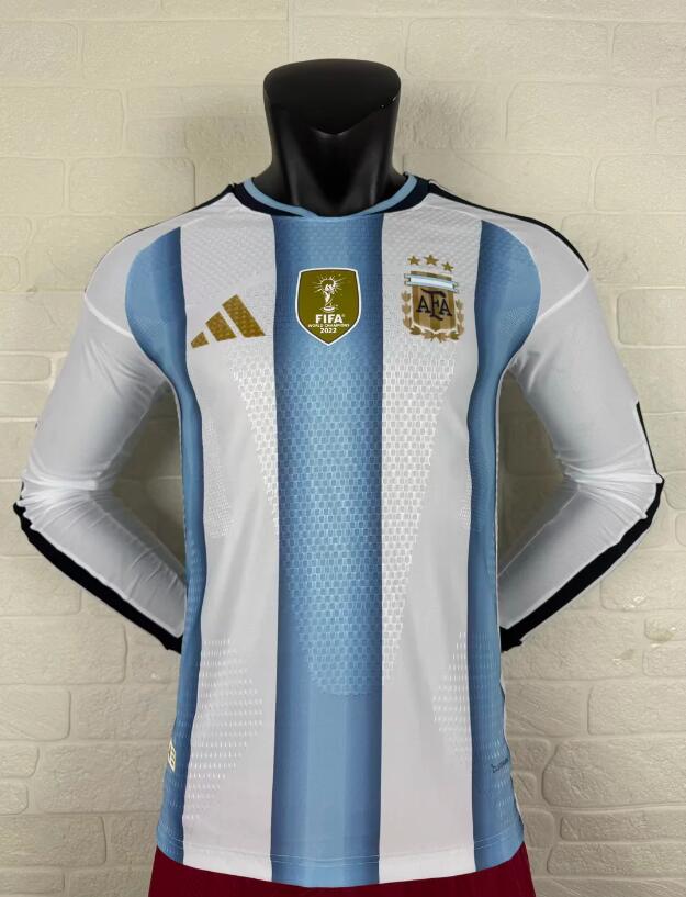 26-27 Argentina Home Long soccer jersey- Player Version: Ajax 24-25 Home Stadium Jersey - Fans Version : Adidas luxuryfootballshirts.com: https://www.luxuryfootballshirts.com/