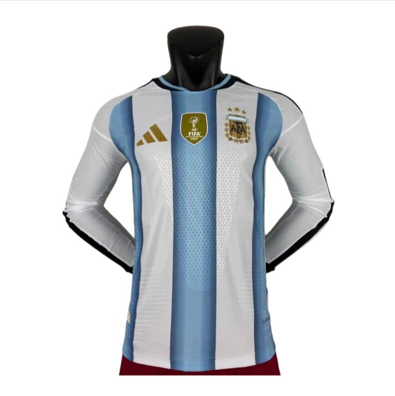 26-27 Argentina Home Long soccer jersey- Player Version: Ajax 24-25 Home Stadium Jersey - Fans Version : Adidas luxuryfootballshirts.com: https://www.luxuryfootballshirts.com/