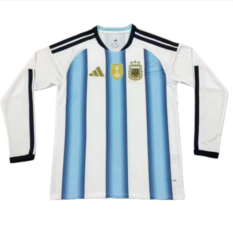 26-27 long sleeves Argentina Home soccer jersey -Fans Version: Ajax 24-25 Home Stadium Jersey - Fans Version : Adidas luxuryfootballshirts.com: https://www.luxuryfootballshirts.com/